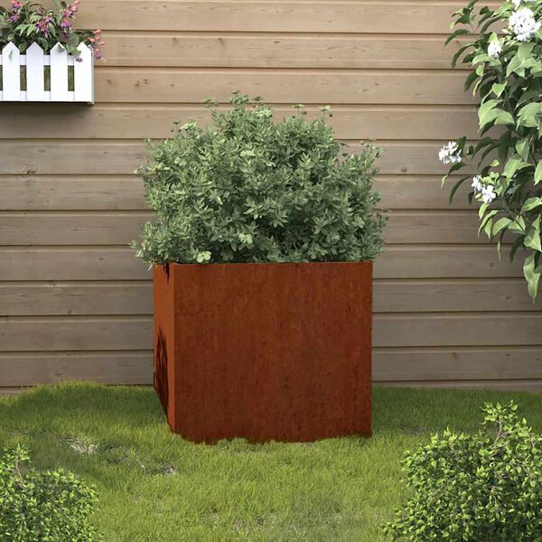 vidaXL Fioriera 49x47x46 cm Acciaio Corten