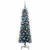 vidaXL Albero di Natale artificiale con 150 LED Verde 150 cm
