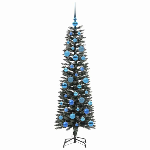 vidaXL Albero di Natale artificiale con 150 LED Verde 150 cm