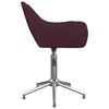 vidaXL Sedie da Pranzo Girevoli 2 pz Viola in Tessuto