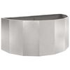 vidaXL Fioriera Argento 120 x 60 x 50 cm Acciaio inossidabile