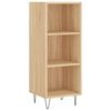 vidaXL Credenza Rovere Sonoma 34,5x32,5x90 cm in Legno Multistrato