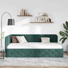 vidaXL Cornice del letto ad angolo Verde Scuro 90 x 190 cm Velluto