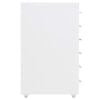 vidaXL Schedario Mobile Bianco 28x41x69 cm in Metallo