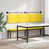 vidaXL Testata appesa Giallo Chiaro 210 x 55 x 5 cm Tessuto in Cords