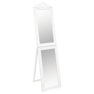vidaXL Specchio Autoportante Bianco 50x200 cm