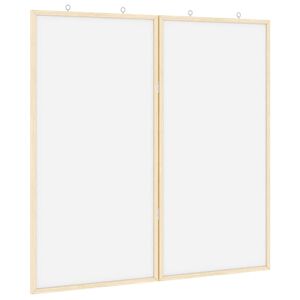 vidaXL Bacheca degli Annunci 80 x 80 x 1.4 cm Legno di pino massello