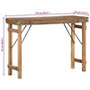 vidaXL Tavolino Marrone 110 x 35 x 76 cm Legno Recuperato Massello