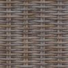 vidaXL Panchina con contenitore Grigio 110 x 40 x 50 cm Rattan