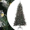 vidaXL Albero di Natale artificiale con 300 LED Verde 240 cm