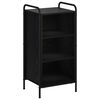 vidaXL Credenza Rovere Nero 97 x 33 x 81 cm Legno ingegnerizzato