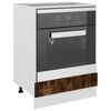 vidaXL Mobile da Forno &ldquo;Riga&rdquo; Rovere Fumo 60x46x81,5 cm