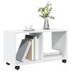 vidaXL Mobiletto con Ruote Bianco 72x33x42,5 cm in Truciolato