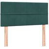 vidaXL Giroletto a Molle con Materasso Verde Scuro 90x210 cm Velluto