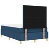 vidaXL Letto a molle con materasso Blu 120 x 200 cm Tessuto