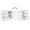 vidaXL Credenza con Cassetto Bianco 71x35x65 cm in Legno Multistrato