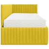 vidaXL Struttura Letto Angolare con Materasso 2 pcs Giallo Velluto