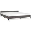 vidaXL Giroletto senza Materasso Grigio Scuro 180x200 cm Velluto
