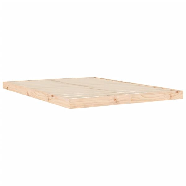vidaXL Giroletto 135x190 cm Double in Legno Massello di Pino