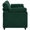 vidaXL Divano Divanetto Verde Scuro 180x77x82 cm in Velluto