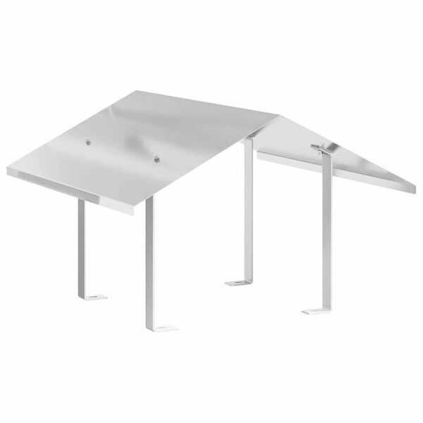 vidaXL Cappa Camino Argento 60 x 60 x 38 cm Acciaio inossidabile