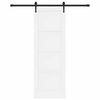 vidaXL Porta scorrevole ORKDAL Bianco 73,5 x 211 cm Pino massello