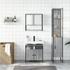 vidaXL Set Mobili da Bagno 3 pz Grigio Sonoma in Legno Multistrato
