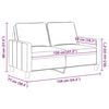 vidaXL Divano a 2 Posti Grigio Chiaro 120 cm in Tessuto