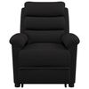 vidaXL Poltrona Alzapersona Massaggiante Nera in Velluto