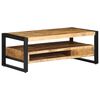 vidaXL Tavolino da Salotto 90x50x36 cm Legno Massello di Mango Grezzo