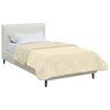 vidaXL Duvet Estivo Crema 135 x 200 cm Microfibra e Fleece Teddy