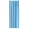 vidaXL Tende Blackout con Anelli 2 pcs Blu Chiaro 245 x 140 cm
