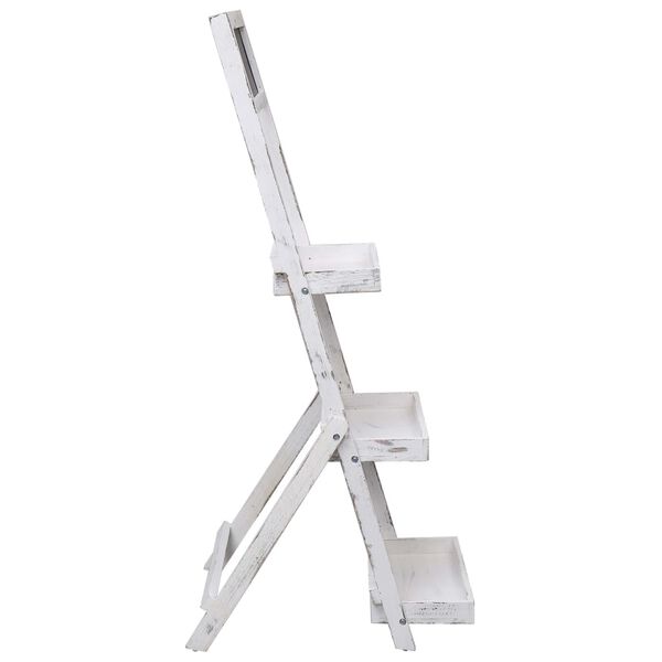 vidaXL Espositore con Lavagna Bianco 42x40x120 cm in Legno