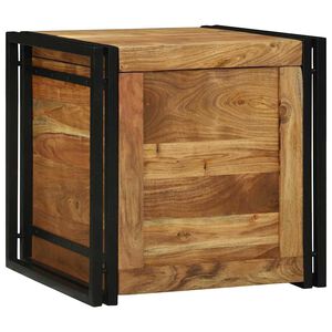 vidaXL Scatola di Stoccaggio Marrone e Nero 50 x 50 x 50 cm