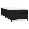 vidaXL Struttura Letto a Rete a Molle Nero 90x190 cm in Tessuto