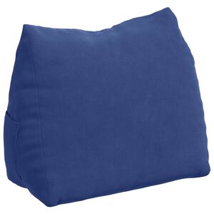 vidaXL Cuscino per Schiena Blu Polizia 45 x 20 x 35 cm