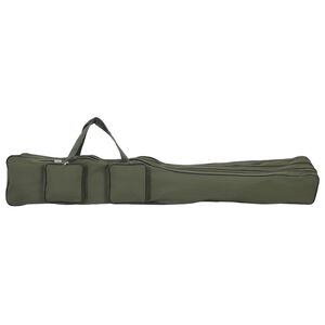 vidaXL Borsa per Canna da Pesca Verde 150 cm in Tessuto Oxford