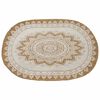 vidaXL Tappeti per area Naturale con stampa bianca 122 x 183 cm Juta
