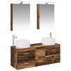 vidaXL Set di mobili per il bagno 5 pz Legno antico