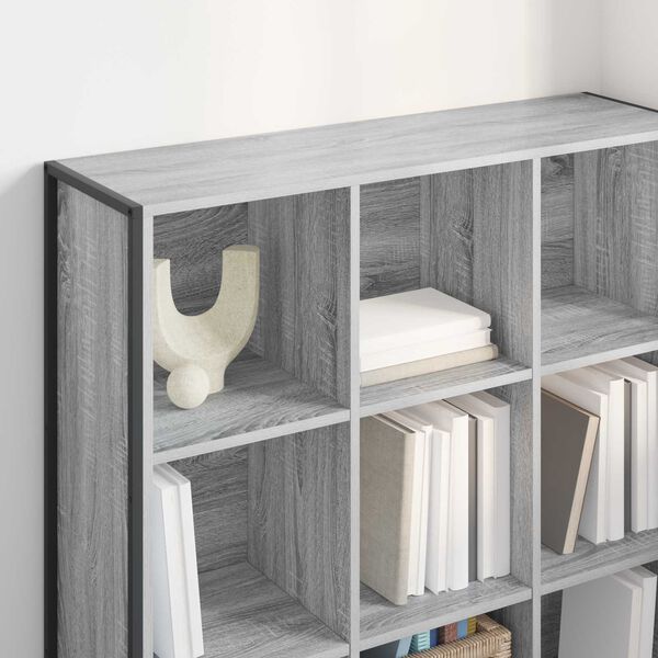 vidaXL Armadio per Libri Grigio Sonoma 99.5 x 30 x 108.5 cm