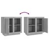 vidaXL Credenza Grigio Sonoma 80x40x75 cm