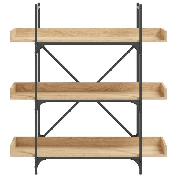 vidaXL Libreria 3 Ripiani Rovere Sonoma 100x33x108,5 Legno Multistrato