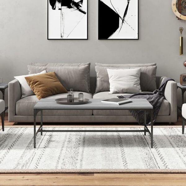 vidaXL Tavolino da Salotto Grigio Sonoma 100x50x35cm Legno Multistrato