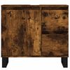 vidaXL Armadietto Bagno Rovere Fumo 65x33x60 cm in Legno Multistrato