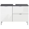 Germania Mobile Sottolavabo GW-Mauresa 34x80x56 cm Grafite e Bianco