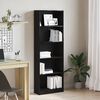 vidaXL Libreria Rovere Nero 60 x 24 x 176 cm Legno multistrato