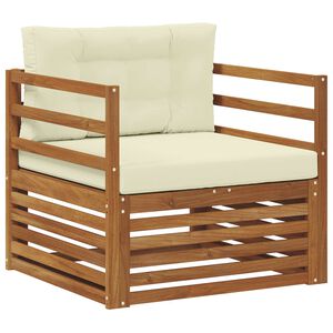 vidaXL Set di divani da esterno Legno di Acacia Massello e Poliestere
