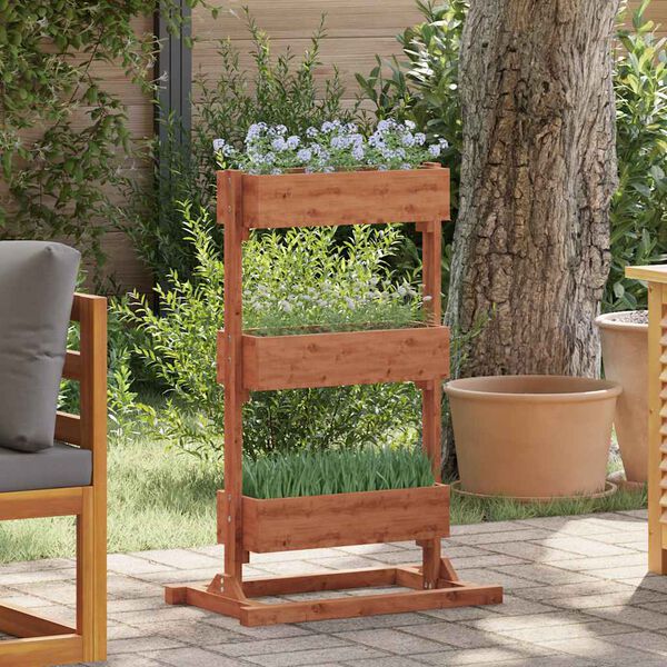 vidaXL Fioriera 52x30x78 cm in Legno di Abete