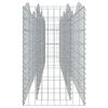 vidaXL Gabbione ad Arco con Letto Rialzato 400x50x100 cm Ferro Zincato