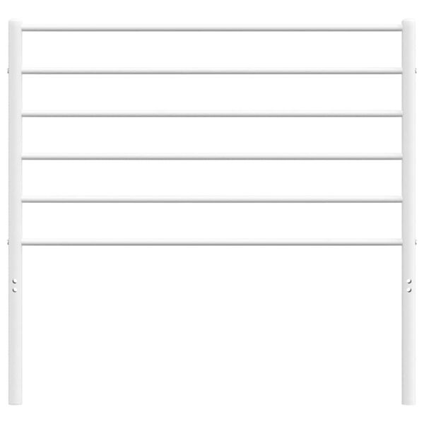 vidaXL Testiera di Ricambio in Metallo Bianco 100 cm